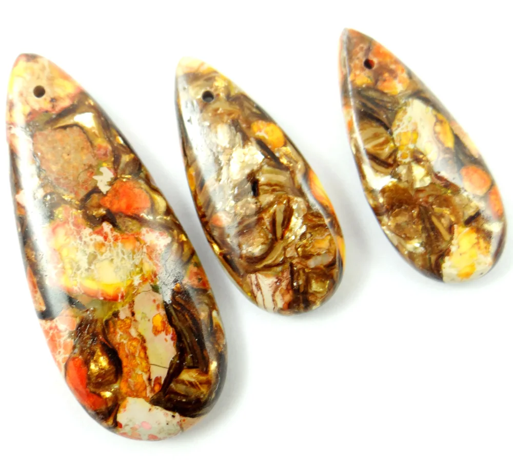 Подвеска из натурального камень кварц Кристалл в виде капли воды морской