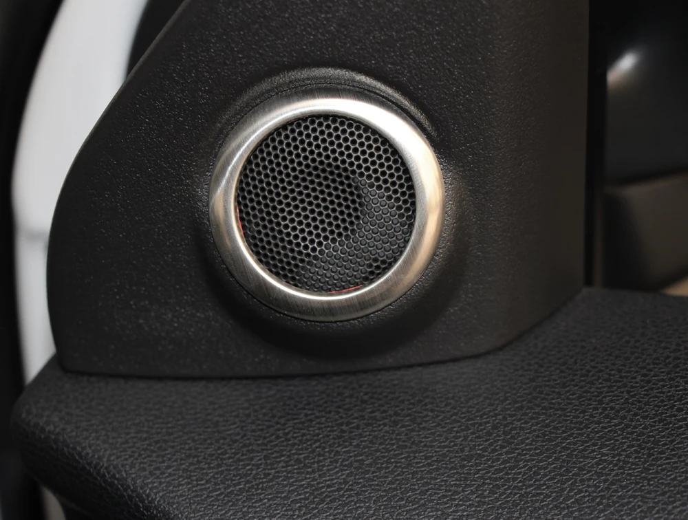 Автомобильный интерьер из нержавеющей стали аудио динамик украшение накладка