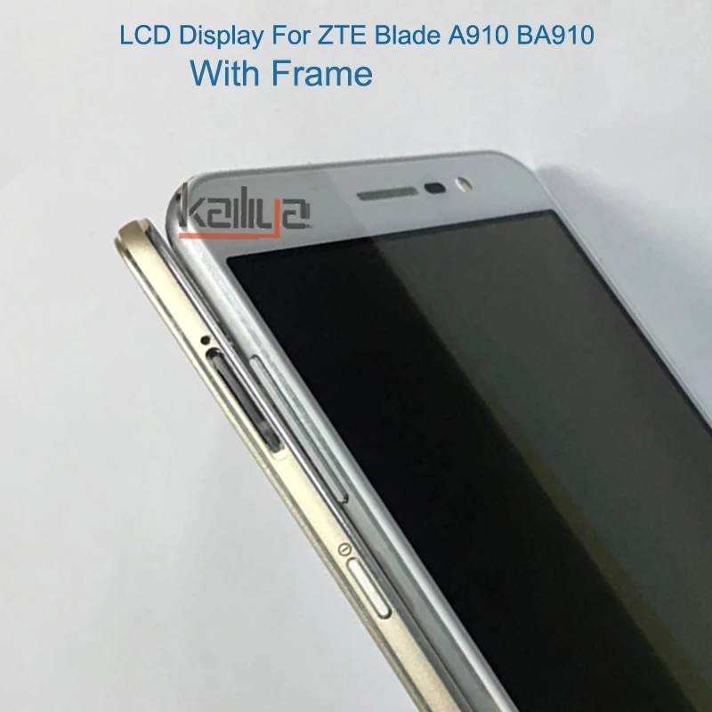 ЖК-дисплей для ZTE Blade A910 BA910 + сенсорный экран дигитайзер сборка Замена с рамкой |