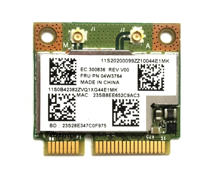 

Новинка для Broadcom BCM943228HMB WiFi для Bluetooth 4,0 Беспроводная карта 04W3764 для Lenovo E130 E135 E330 E335 E530 E535