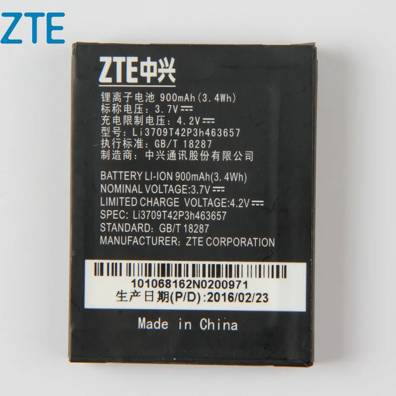 Оригинальный zte Li3709T42P3h463657 аккумулятора телефона для F290 N281 Z221 Z222