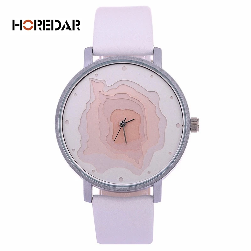 Креативный 3D Дизайн Женские часы 2018 Топ люксовый бренд женские наручные высокого