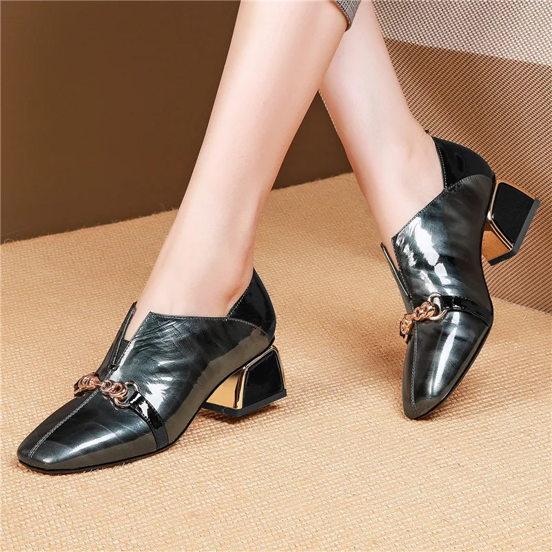 Женские туфли-лодочки на высоких каблуках FEDONAS белые туфли из натуральной кожи с