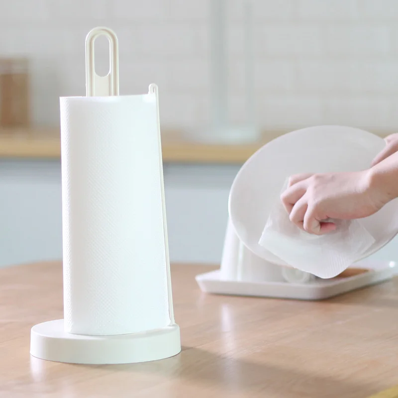 Plastic Kitchen Paper Wipes Towel Roll Tissue Holder Guard Rack Pole Stand Dispenser Storage Organizer For Countertop | Дом и сад