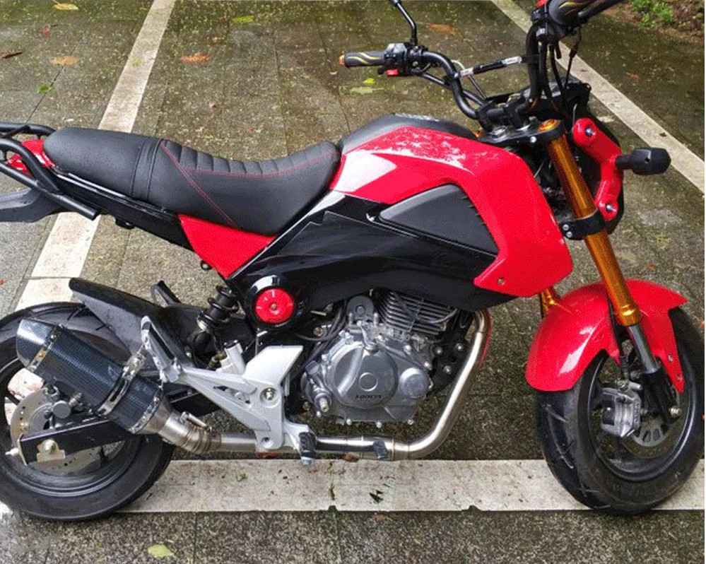 Для Honda MSX 125 / Grom 2013 2014 2015 MSX125 выхлопной глушитель мотоцикла средняя и передняя