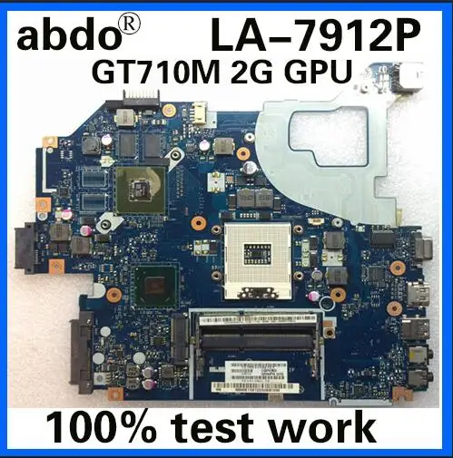 Abdo Q5WV1 LA-7912P материнская плата для ноутбука ACER V3-571 E1-571 V3-531 E1-531 ноутбук материнская плата PGA989 GT710M DDR3 ТЕСТ ОК