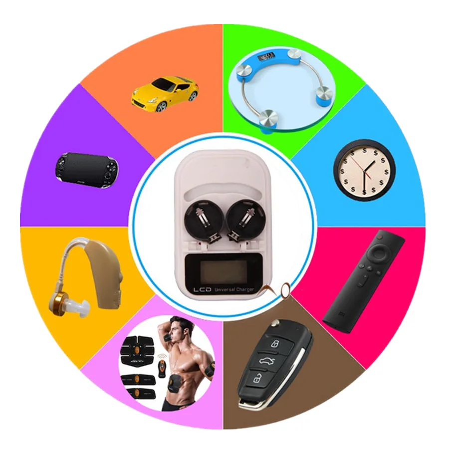 Зарядное устройство 1 шт. 2 перезаряжаемых аккумулятора LIR2025 LIR2032 LIR2016 3 6 В