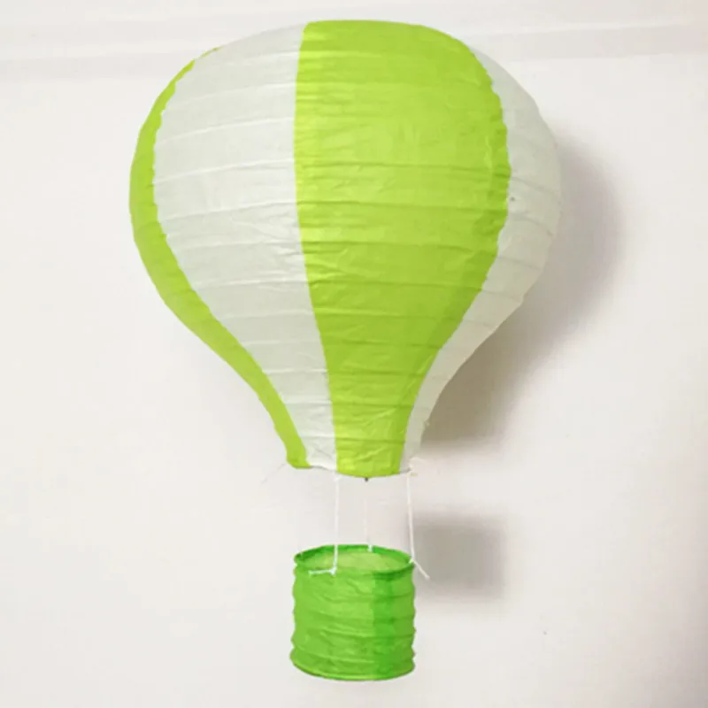 green white 1 шт. 14 дюймов 35 см многоцветный воздушный шар бумажный фонарь фонарики желаний для дня рождения Свадебная вечеринка Декор подвесной фонарь s - Цвет: green white