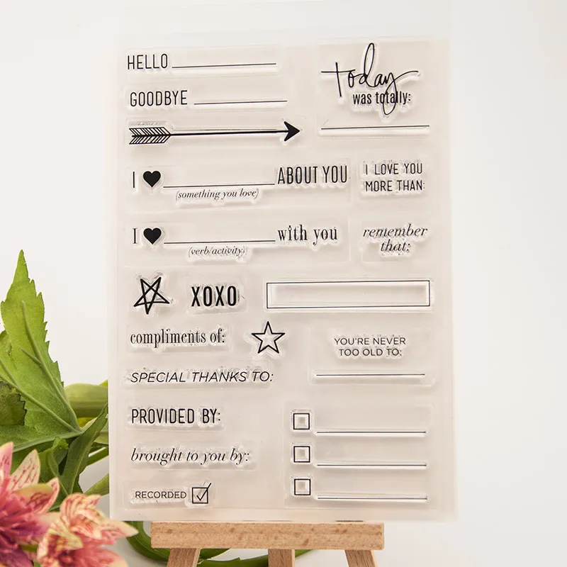 Прозрачный силиконовый штамп для скрапбукинга сделай сам | Дом и сад