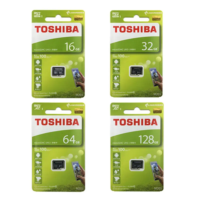Карта памяти TOSHIBA M203 TF 128 ГБ 64 32 16 100 МБ/с./с|Карты памяти| |