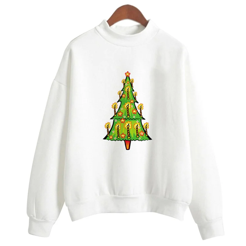 Женский свитер в стиле хип хоп модный Рождественский Короткий Повседневный