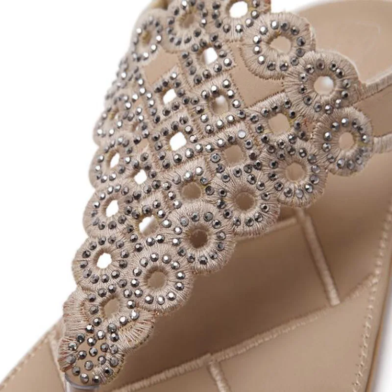 Женские сандалии гладиаторы TIMETANG богемные на плоской подошве с цветами пляжная