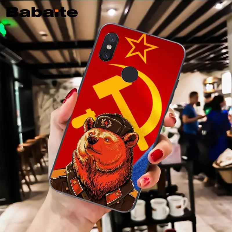 A9 Babaite для русской зимы; медведь чехол для телефона чехол для Xiaomi MiA1 A2 lite F1 Redmi8 6A 4X 5Plus S2 Note7 8Pro 5A 7A - Цвет: A9