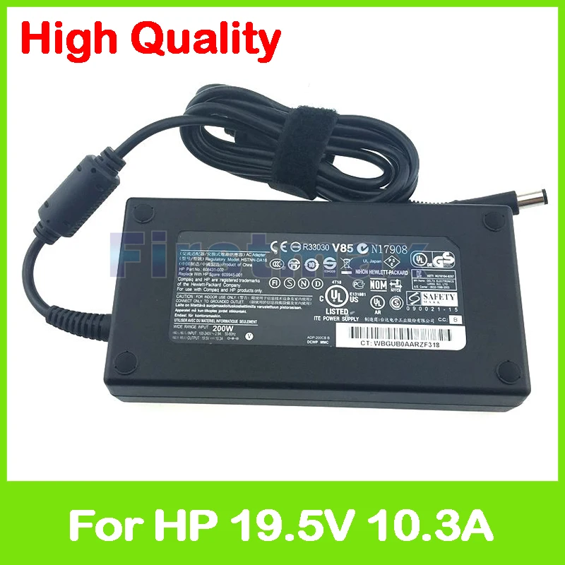 Тонкий адаптер переменного тока 19 5 в 10.3A 580400 001 002 583185 608431 для HP charger ZBook 17 G1 G2 Mobile