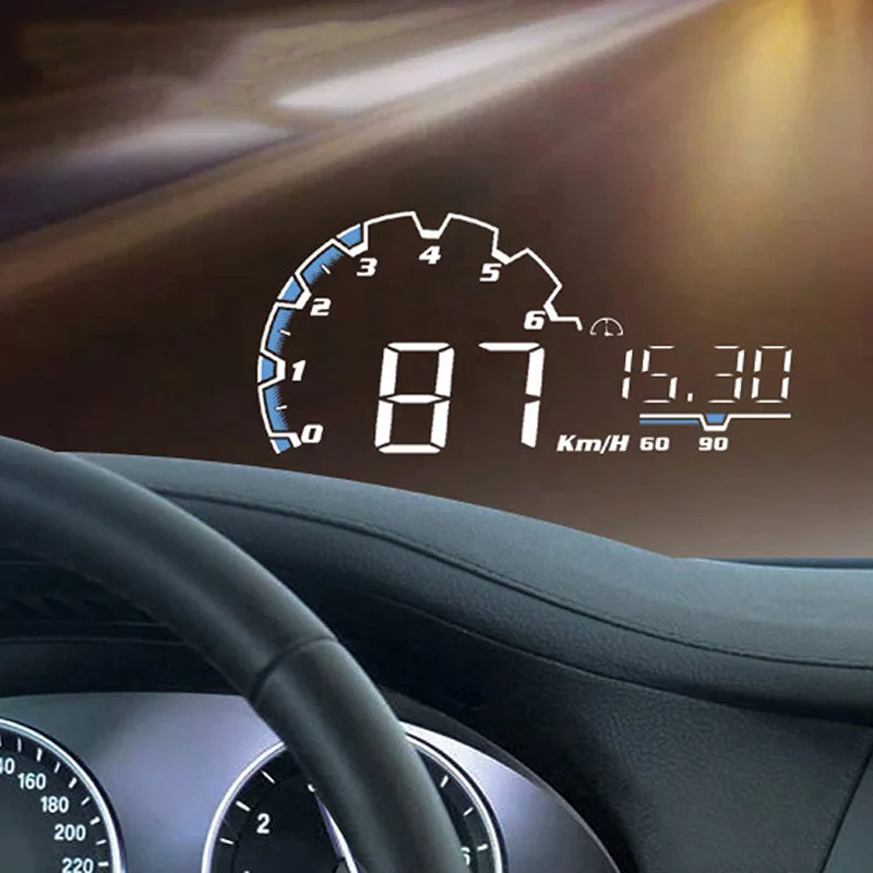 Авто HUD Дисплей автомобиль Дайвинг данных Скорость проектор приборной панели