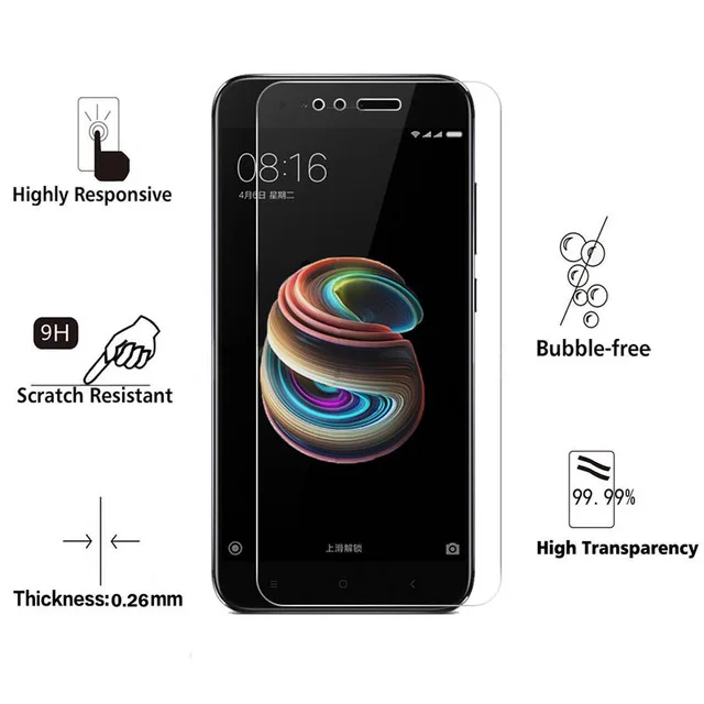 Оптовая продажа тонкое стекло для Xiaomi Mi A1 защита экрана закаленное Mi5X mi a1