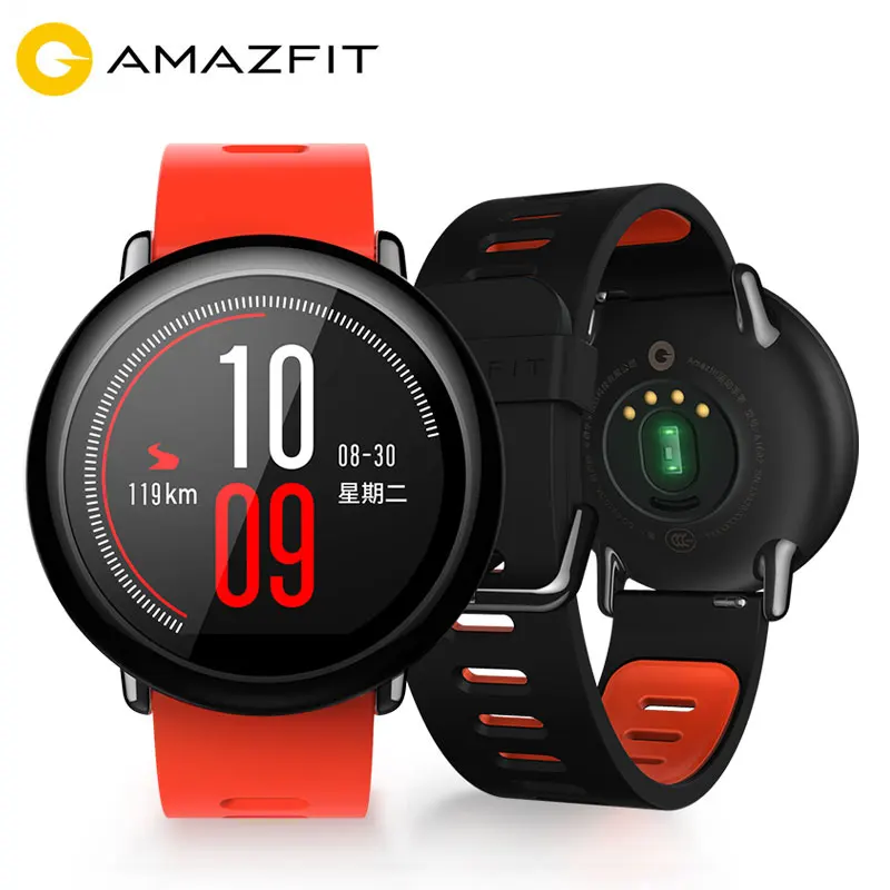 [русский] Huami Amazfit Смарт часы gps темп сердечного ритма Водонепроницаемый IP67 Для