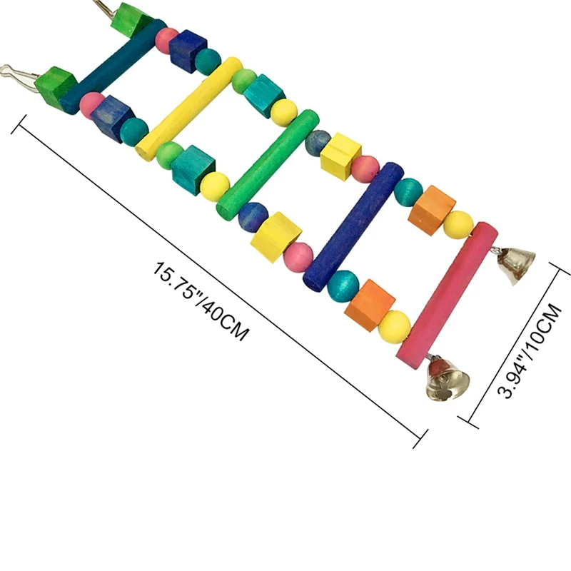 Мягкая гибкая деревянная прочная игрушка в виде попугая для скалолазания и