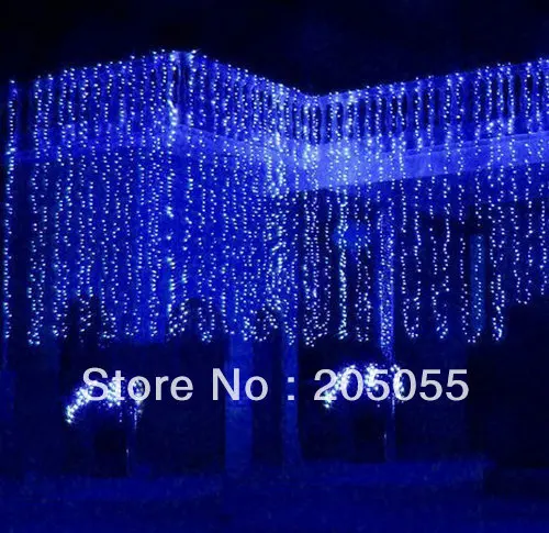 640 светодиодный ная Гирлянда занавеска водопад Сказочная гирлянда