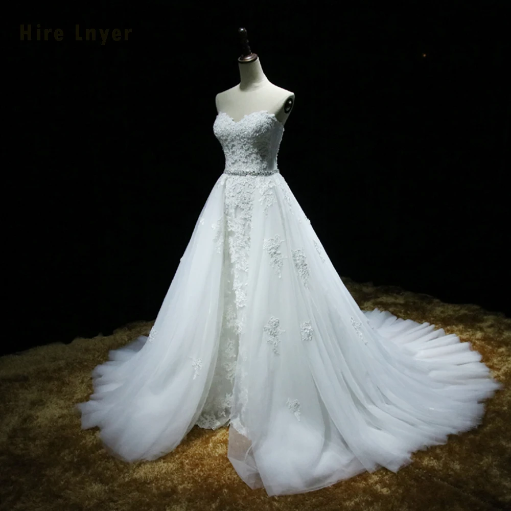 NAJOWPJG на заказ свадебные платья шнуровке Abiti Da Sposa Интернет магазин Китай бисерное