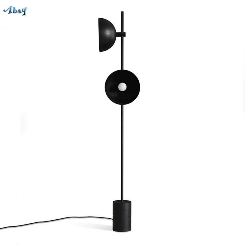 Напольные лампы в датском стиле с черным Рогом стоячие для гостиной ресторана