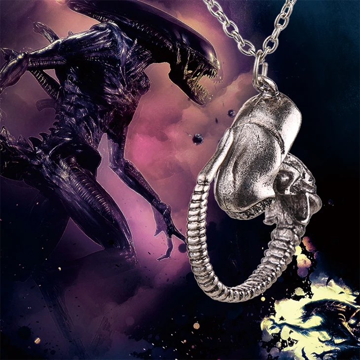 AVP ожерелье инопланетянина V Predator covention инопланетный Xenomorph Queen Prometheus старинный