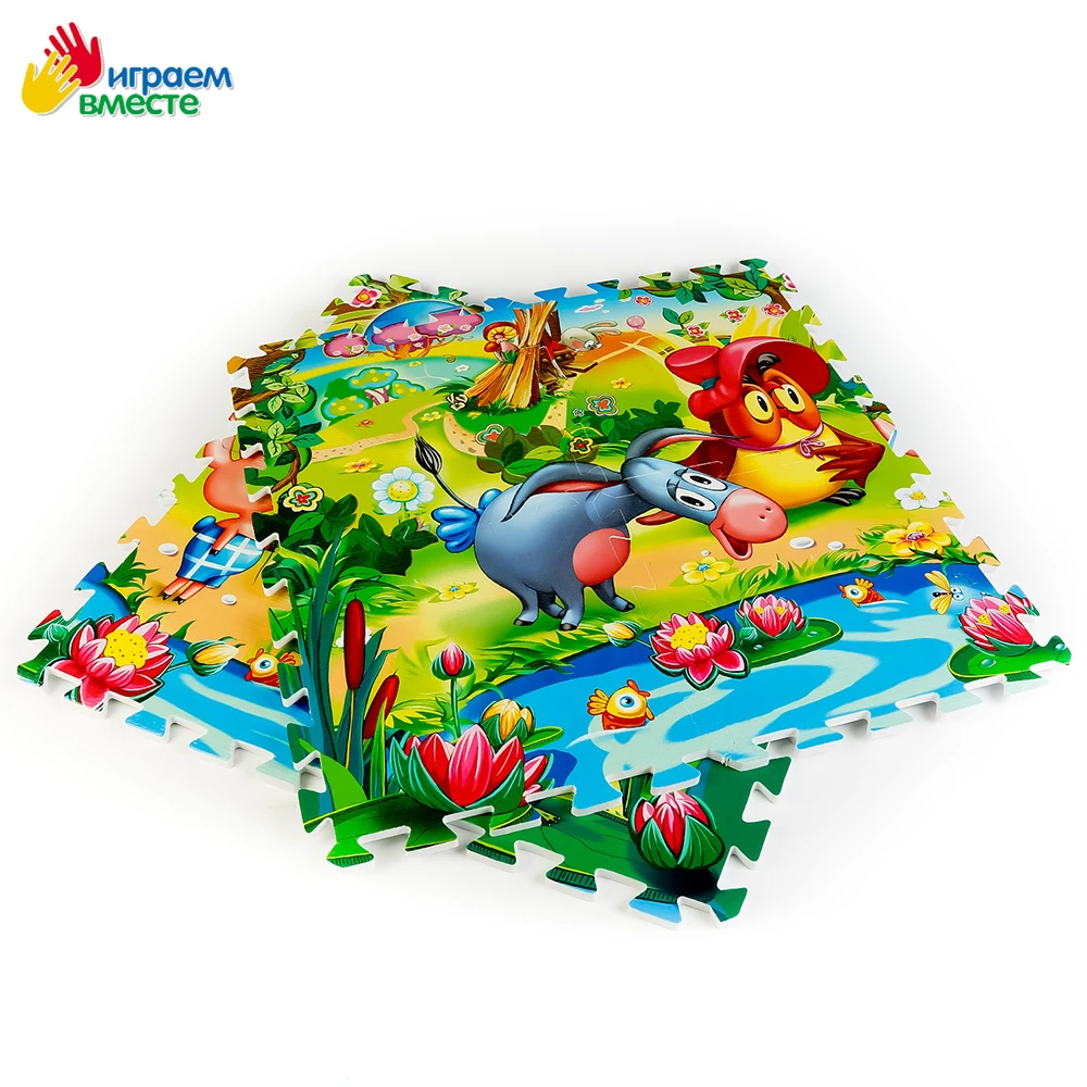 Коврик пазл ИГРАЕМ ВМЕСТЕ &quotСОЮЗМУЛЬТФИЛЬМ&quot &quotВИННИ ПУХ&quot 8 сегментов размер