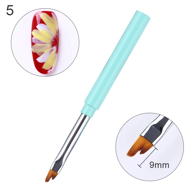 Цветная ручка макарон подводка для ногтей кисть рисования цветов акриловая УФ