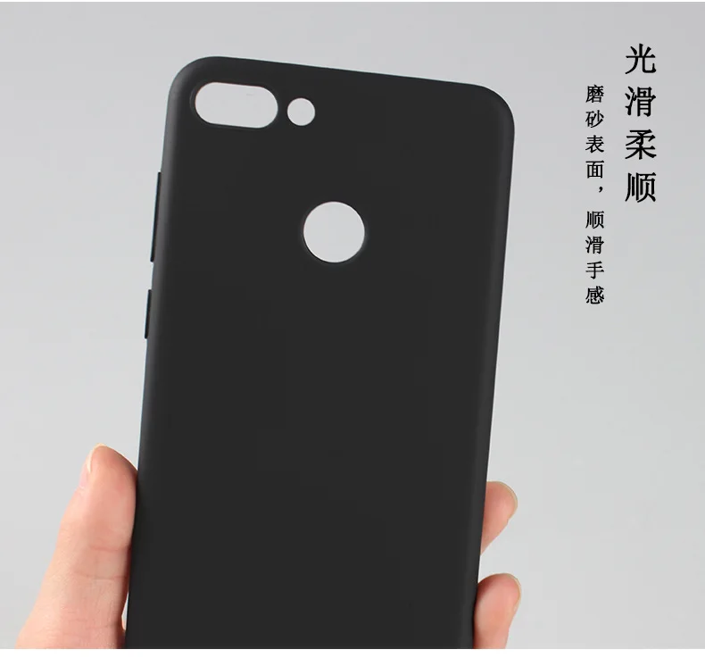 For Huawei Y9 2018 Case Soft silicone Candy colors matte Skin Protective Back cover cases for huawei y9 enjoy 8 plus shell |