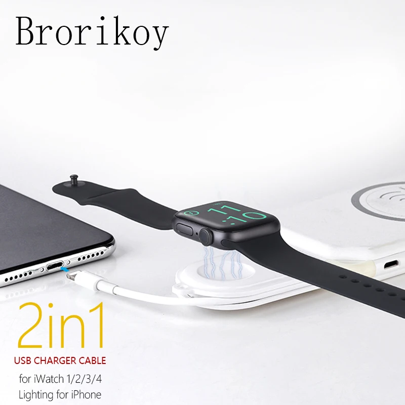 Беспроводное зарядное устройство портативное для Apple Watch серии 1 2 3 4 новое