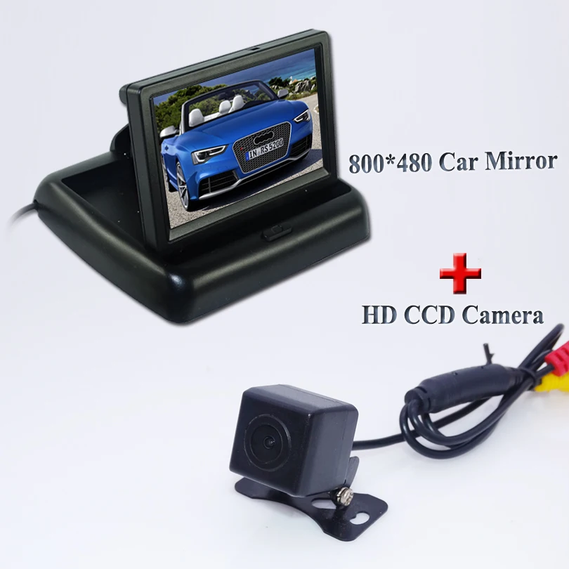 Бесплатная доставка Автомобильная камера заднего вида комплект 4 3 &quot ЖК-цветные