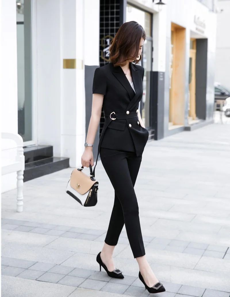 Новинка красные деловые костюмы с жакетом и брюками карандаш в офисном стиле