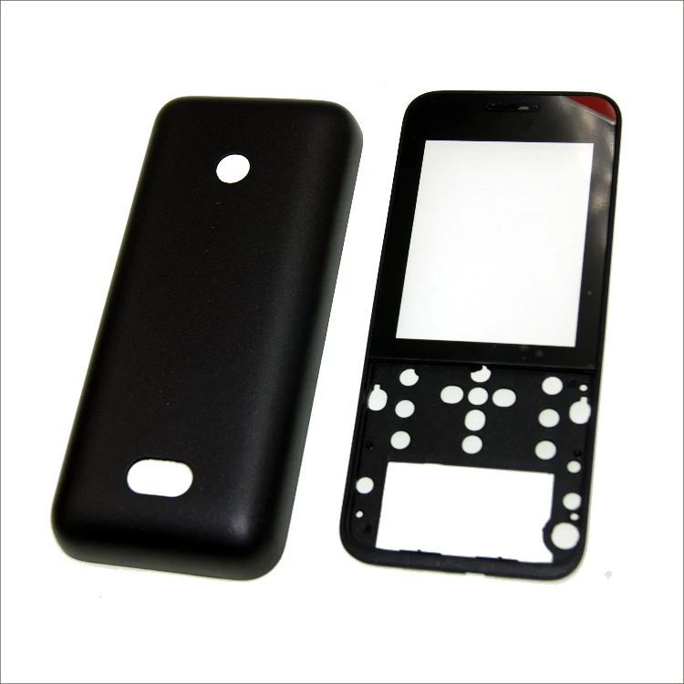 Полная передняя крышка клавиатуры для Nokia 208 N208 208 батарея задняя крышка высокое качество корпус+ клавиатура