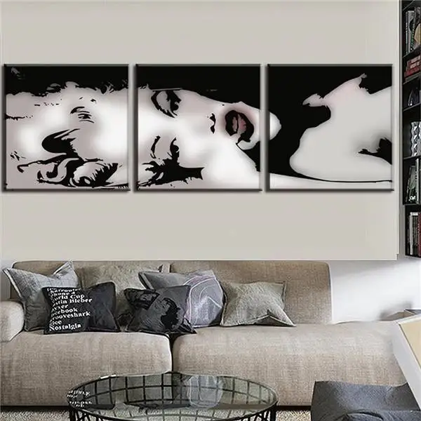 3 шт./компл. ВИНТАЖНЫЙ ПЛАКАТ с рамкой портретная картина Мэрилин Монро Красивая