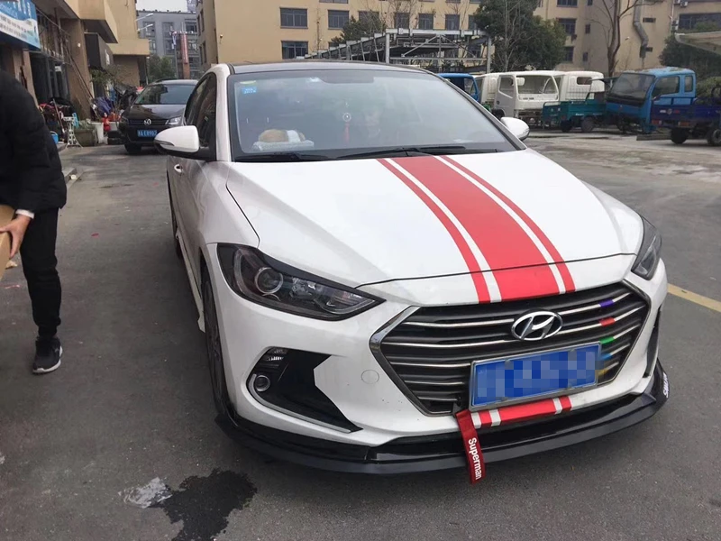 Для hyundai Elantra обвес спойлер- для Elantra BK ABS задний спойлер передний бампер диффузор защитные бамперы