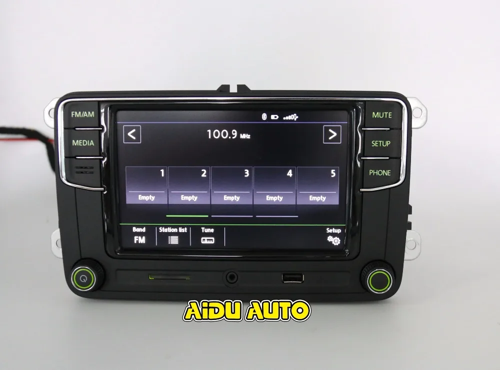 AIDUAUTO RCD330 Plus радио Зеленый кнопочный светильник для Skoda Octavia fabia