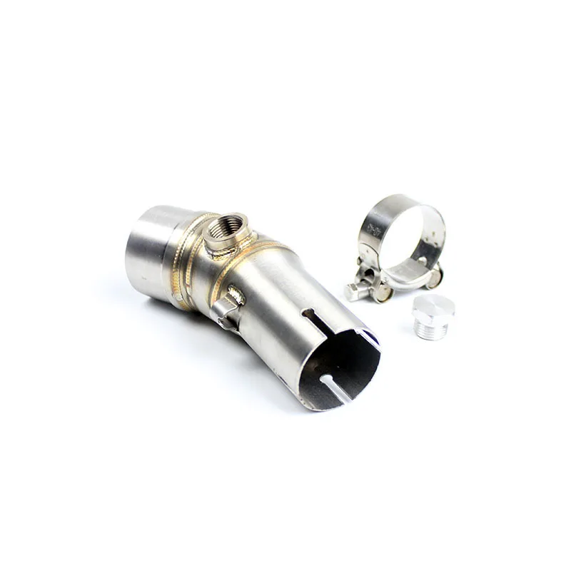 Для Kawasaki ER6N 650F 650R Mid трубы мотоцикла выхлопных газов Akrapovic глушитель Escape мото