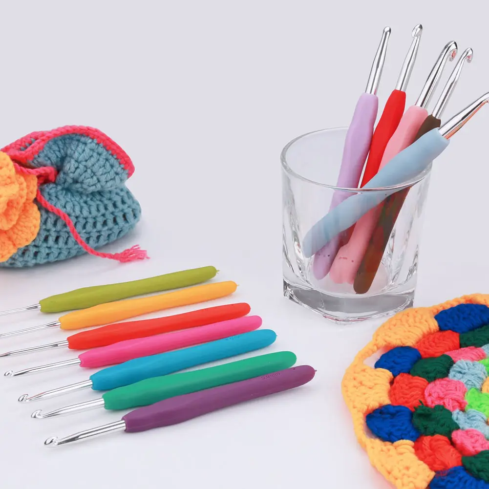 11 шт./компл. вязальные крючки набор игл Вязание инструменты для комплект с