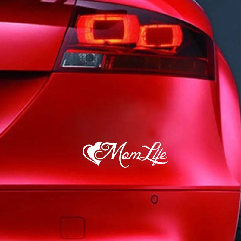 QYPF 14.8CM*4.5CM Fashion Mom Life Heart Vinyl Car Window Sticker Decal Decor C15-2879 | Автомобили и мотоциклы