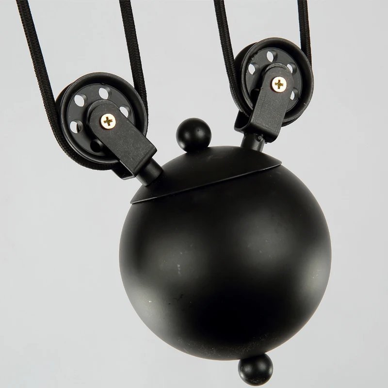 Винтажный подвесной светильник Лофт железный шкив лампа для кухни украшение