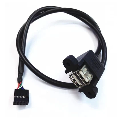 50 см ПК компьютер сделай сам чехол материнская плата 10PIN USB разъем на 2 порта USB2.0 A