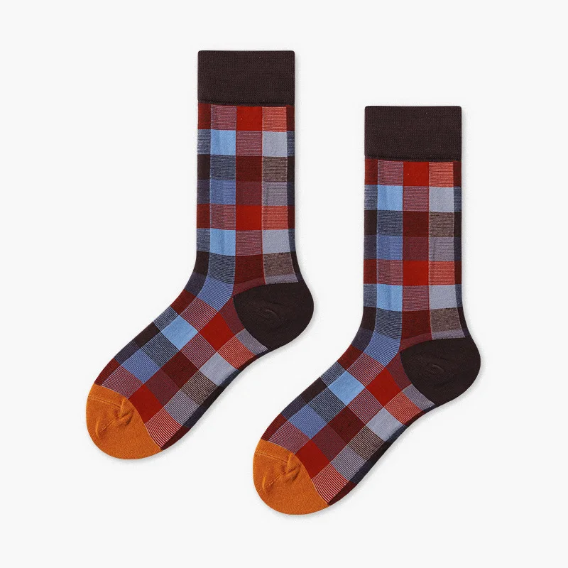 [WPLOIKJD]New Fashion Cotton Creative Men's Socks Harajuku Colorful Funny Streetwear Hip Hop Happy Socks Skarpetki For Male Gift