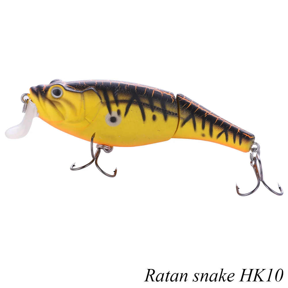 Ratan snake100HK10 Makebass 3,94 дюйма/0,82 унций приманки мульти-шарнирная плавающая приманка мелкая бегущая жесткая приманка рыболовные воблеры искусственные снасти для форели и т. Д - Цвет: Ratan snake100HK10