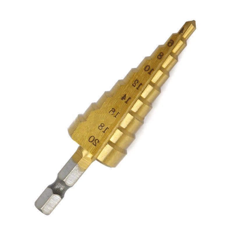 Ступенчатое сверло Хвостовик HSS конус металлическое отверстие дерево