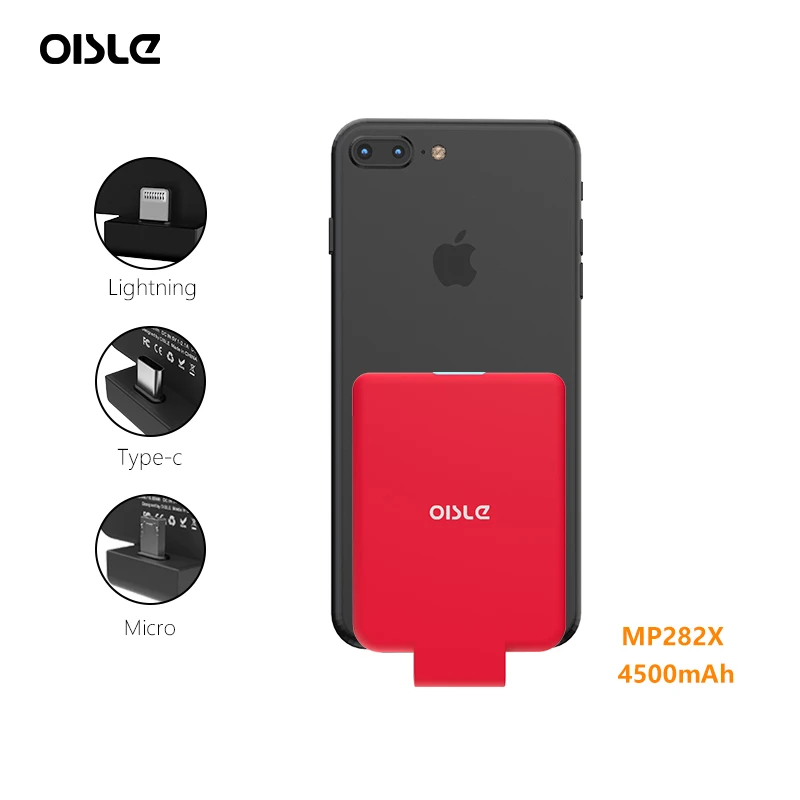 

OISLE 4500mA thin Portable Wireless Power Bank fast charger For iPhone 11/X/12/Huawei P30/One plus 8T/S10 Battery Charger Case