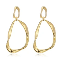 irregular round golden tassel pendant earrings new long earrings modern design fashion jewelry brincos 2022