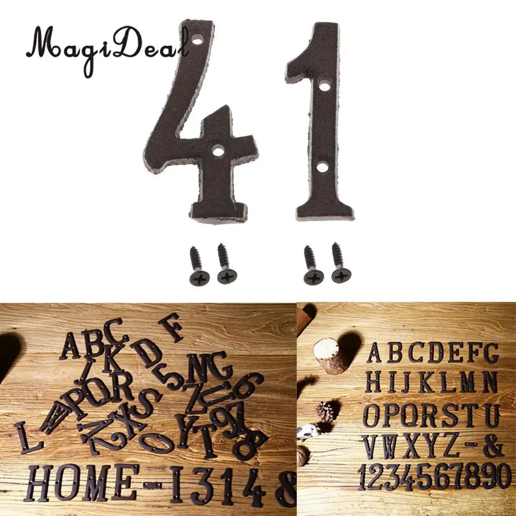 2 шт. табличка с номером для двери в старинном стиле|Наклейки на стену| |