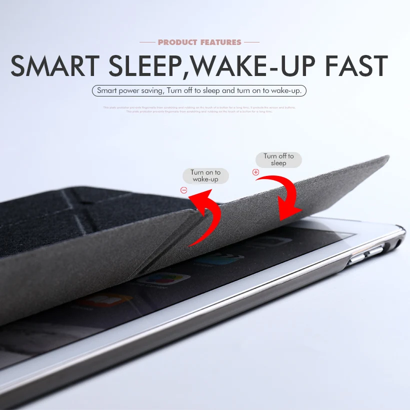 Силиконовый чехол из искусственной кожи для iPadMini 4, чехол, мягкая задняя крышка, трехслойная подставка, умный чехол для Apple iPadMini4, 7,9 дюймов, чехол для планшета