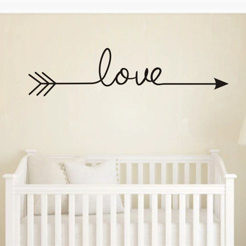 Наклейка на стену с надписью love Y170644
