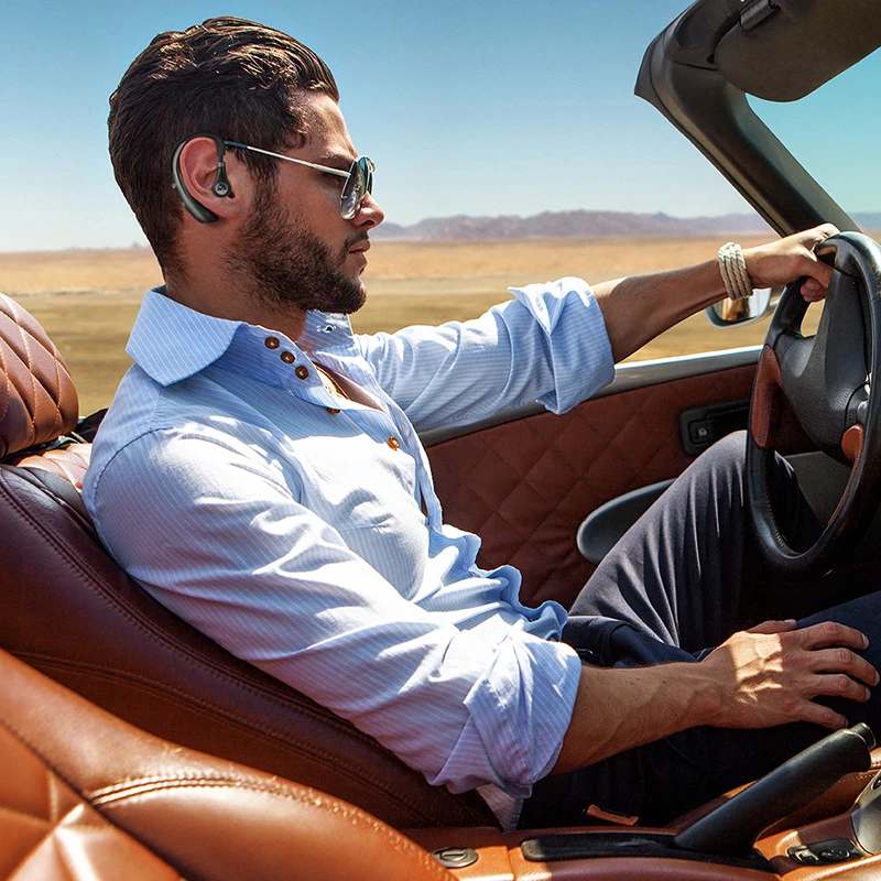 Свободные руки бизнес Bluetooth наушники с шумоподавлением Беспроводная Bluetooth гарнитура с микрофоном для мобильного телефона музыка
